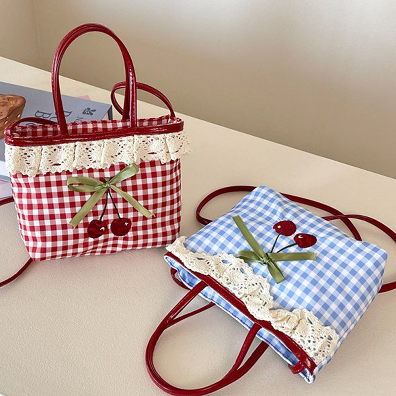 Luxury Bags Quality - Ladies' Shoulder Bag Korean Checkered Polka