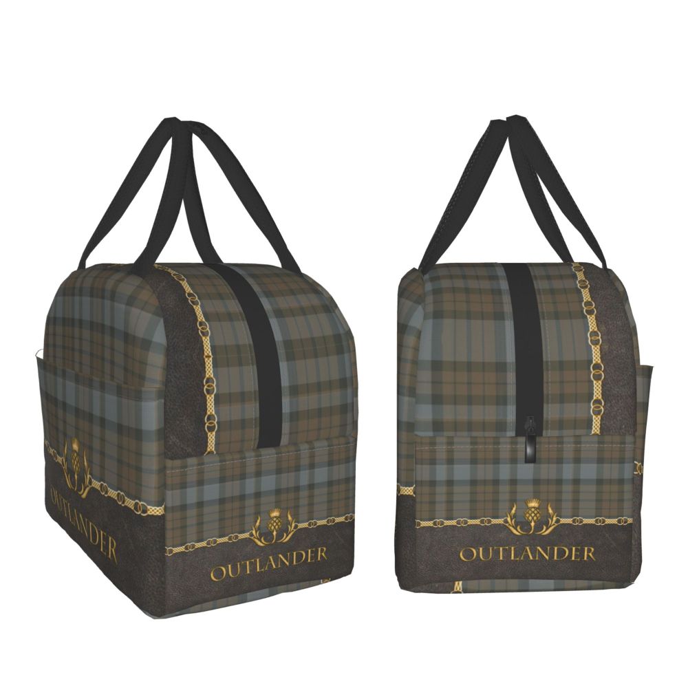 Luxury Bags For Kids - Luxury Tartan Outlander Lunch Bag Portable