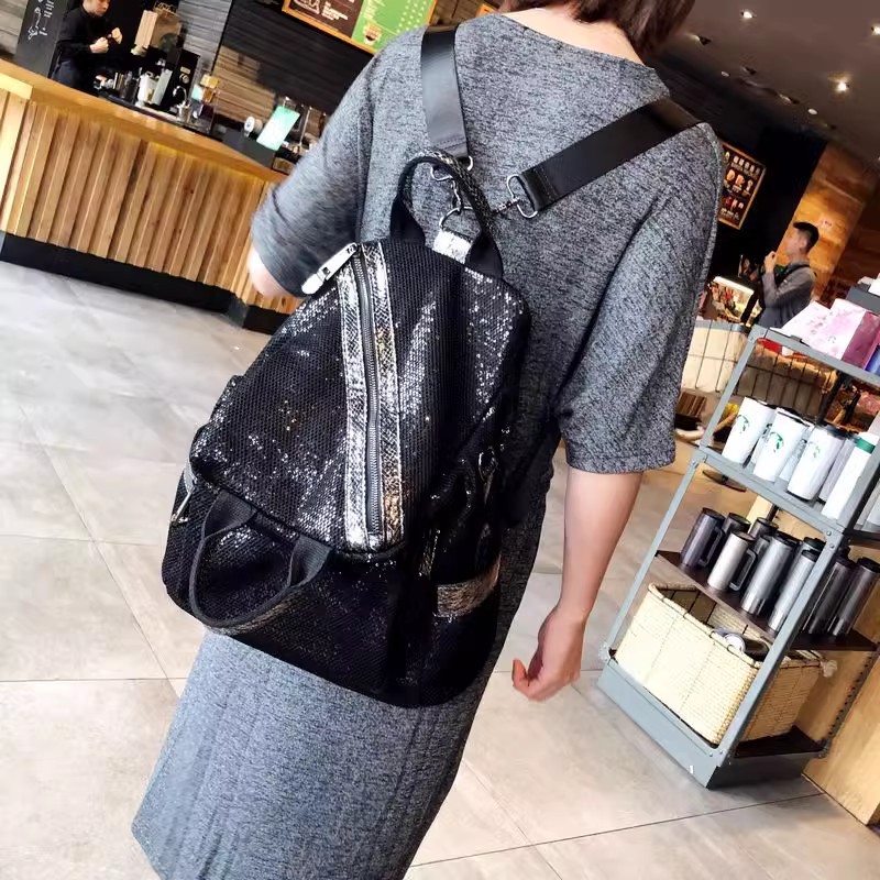 New Women Nylon Sequins Backpa - đánh giá và giá Luxury Bags Quality