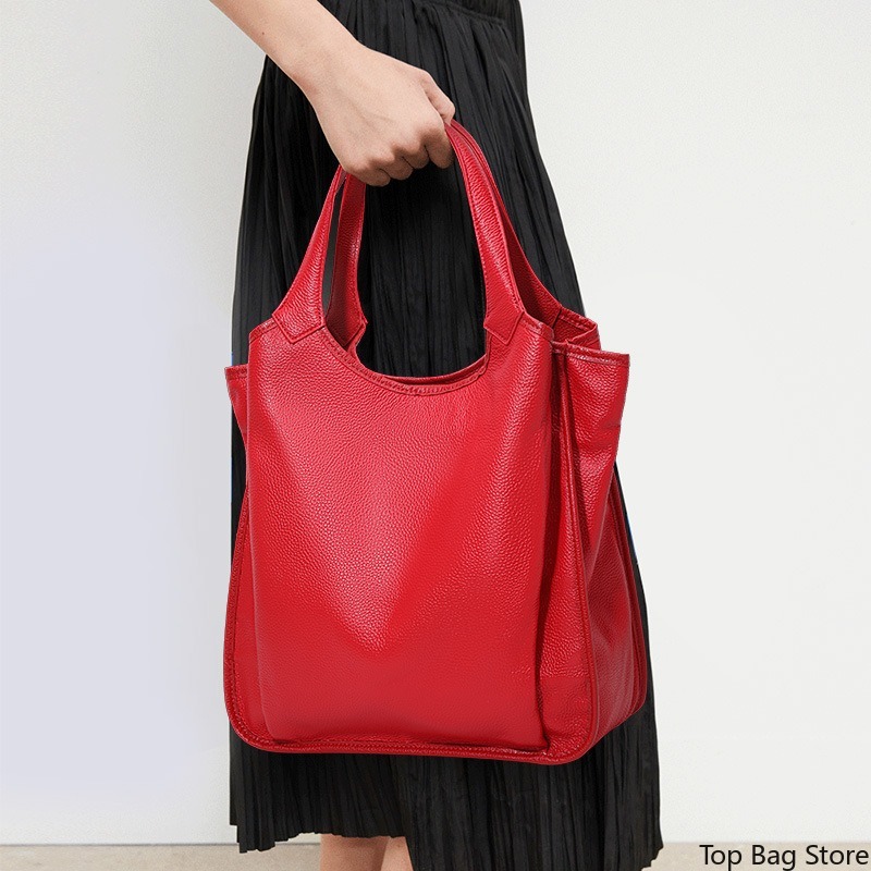 Genuine Leather Shoulder Tote  - đánh giá và giá Quiet Luxury Bags Tote