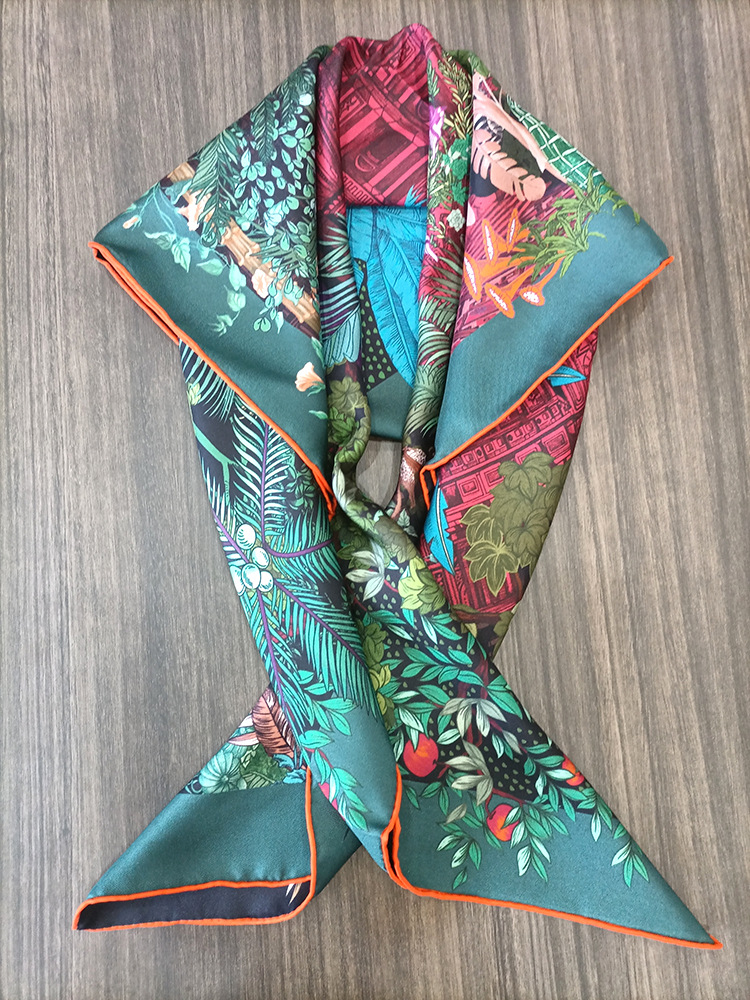 Silk Scarf 90CM Women Hand Rol - đánh giá và giá Luxury Bags For Travel