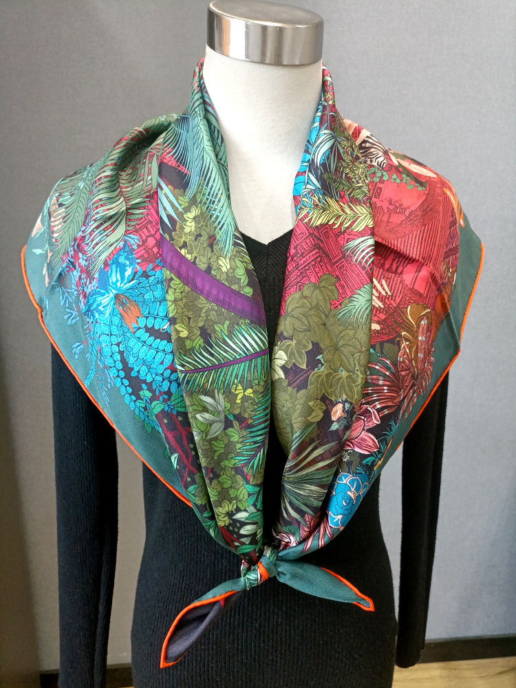 Silk Scarf 90CM Women Hand Rol - đánh giá và giá Luxury Bags For Travel