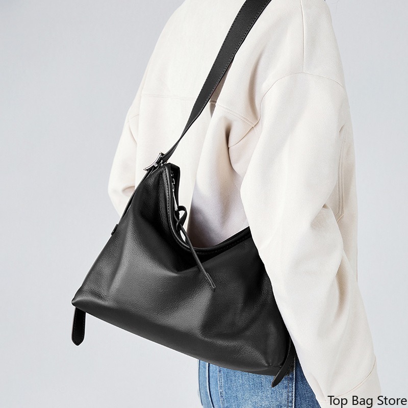 Genuine Leather Shoulder Tote  - đánh giá và giá Quiet Luxury Bags Tote
