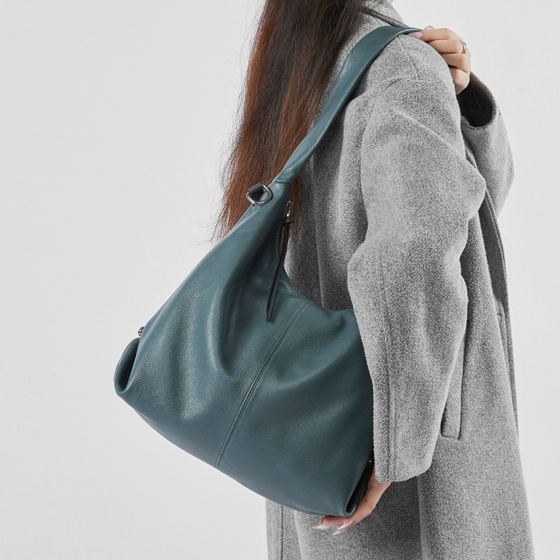 Genuine Leather Shoulder Tote  - đánh giá và giá Quiet Luxury Bags Tote
