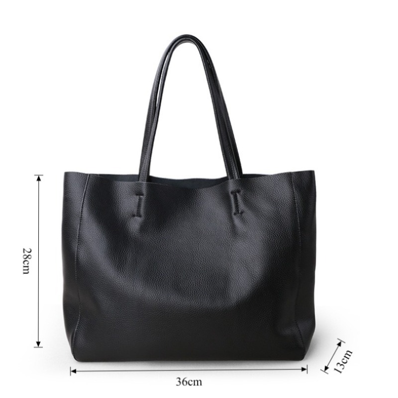 Genuine Leather Shoulder Tote  - đánh giá và giá Quiet Luxury Bags Tote